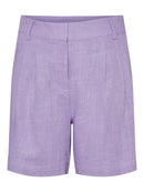 Shorts mit Leinen-Anteil "gldISMA" in lila