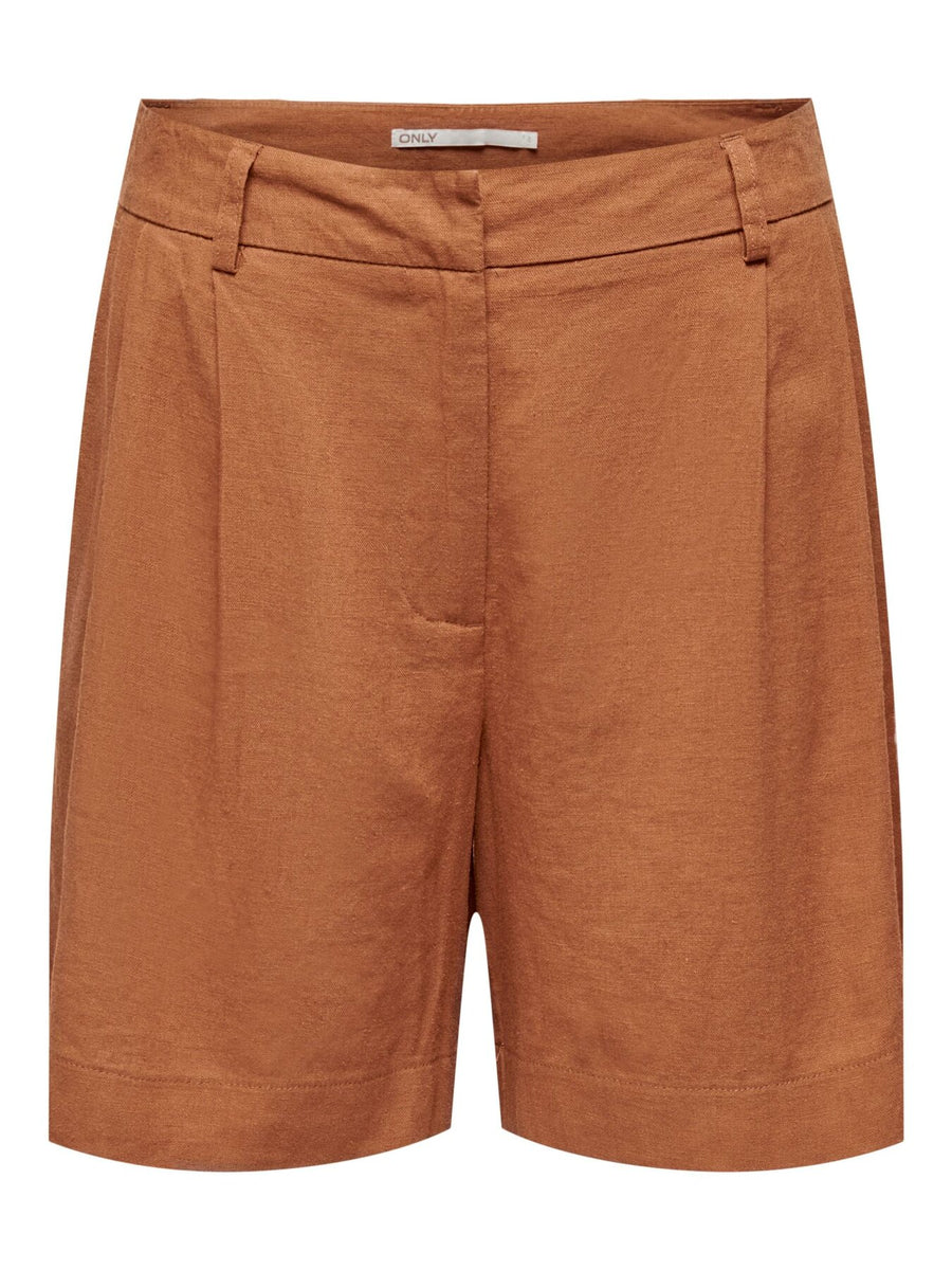 Leinenshorts "gldLUDO" in terrakotta