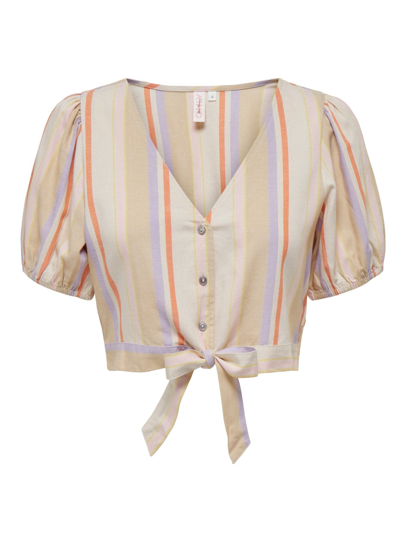 Geknotete Bluse "gldTINE" mit Streifen
