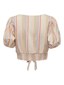 Geknotete Bluse "gldTINE" mit Streifen