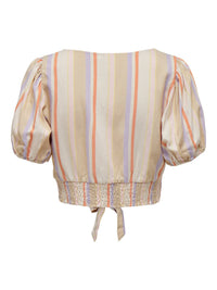Geknotete Bluse "gldTINE" mit Streifen