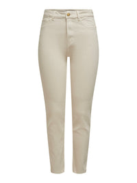 High Waist Jeans "gldEMILY" in ecru