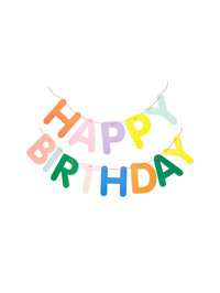 Girlande "gldHAPPY BIRTHDAY" in multicolor / neon