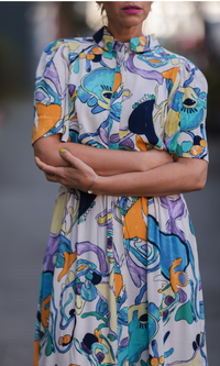 Midikleid "gldNINNA" mit Print Mixed Colors