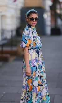 Midikleid "gldNINNA" mit Print Mixed Colors