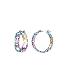Holographische Ohrringe "gldHOLLYCHAIN"