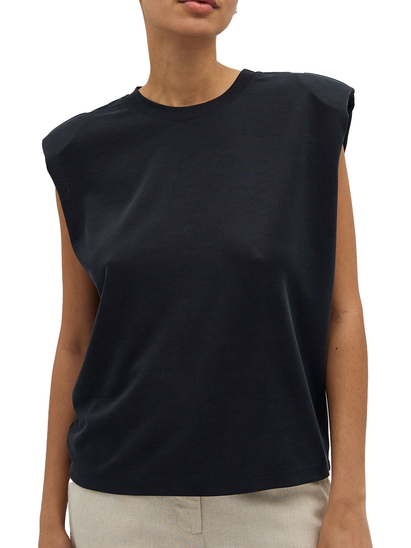 Shoulderpad-Shirt "gldMONTERIO-M" in schwarz