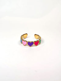 Verstellbarer Ring "gldHEARTCANDY"