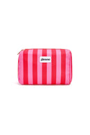 Große Make-up-Bag "gldSTRIPES" in rot/rosa