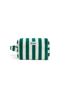 Gestreifte Makeup-Bag "gldULLA" in grün