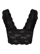 Bralette mit Spitze "gldLINANEW" in schwarz