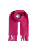 Schal mit Fransen "gldNIKITA" in Beetroot Purple