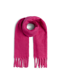 Schal mit Fransen "gldNIKITA" in Beetroot Purple