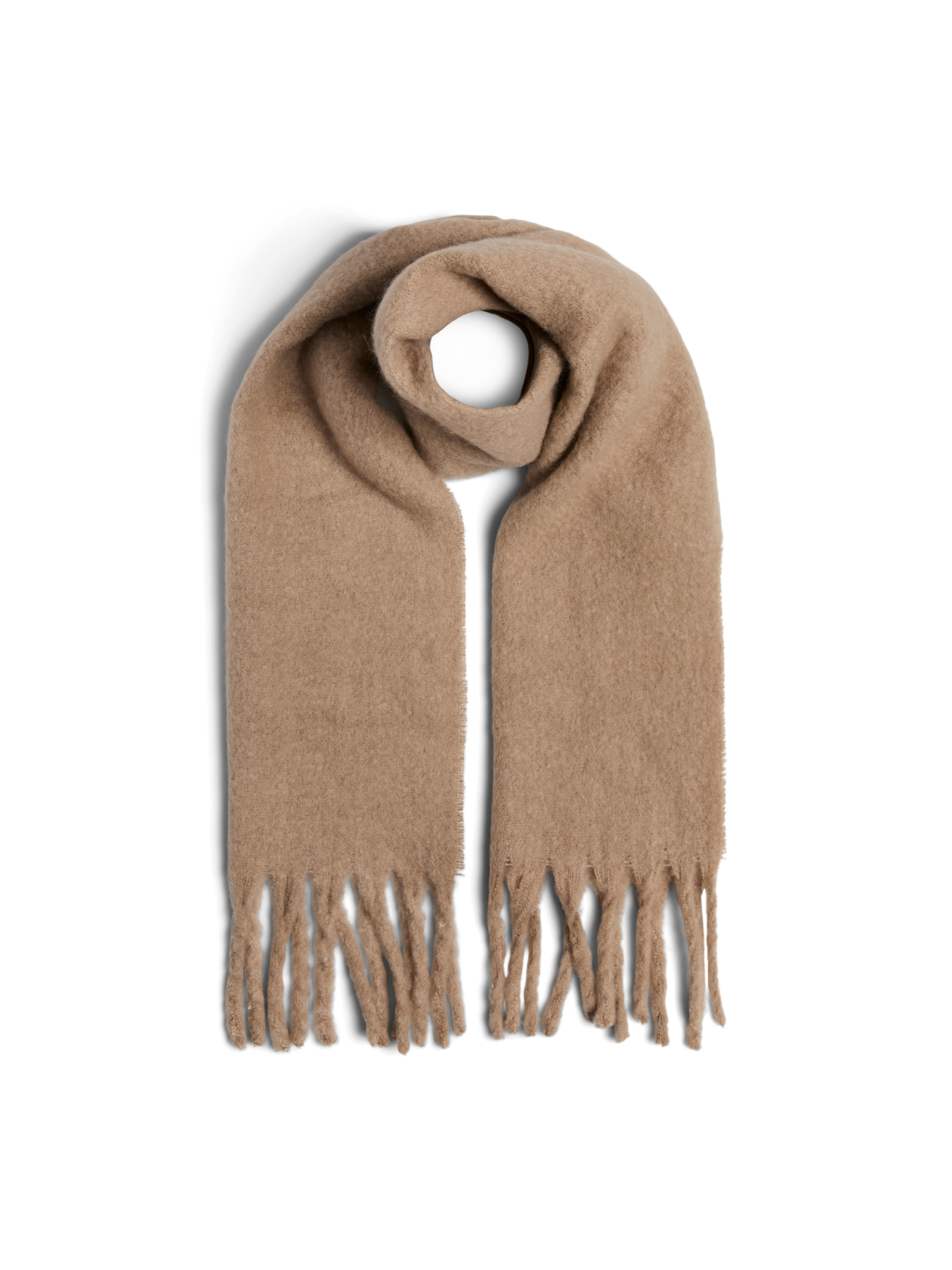 Schal mit Fransen "gldNIKITA" in Silver Mink