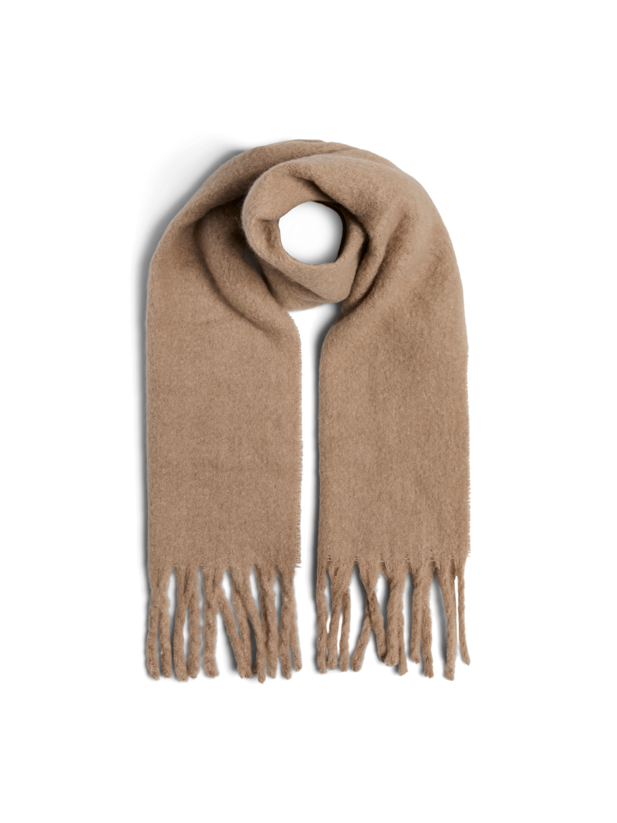 Schal mit Fransen "gldNIKITA" in Silver Mink