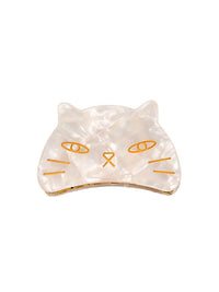 Haarklammer "gldKITTY" in holoweiß