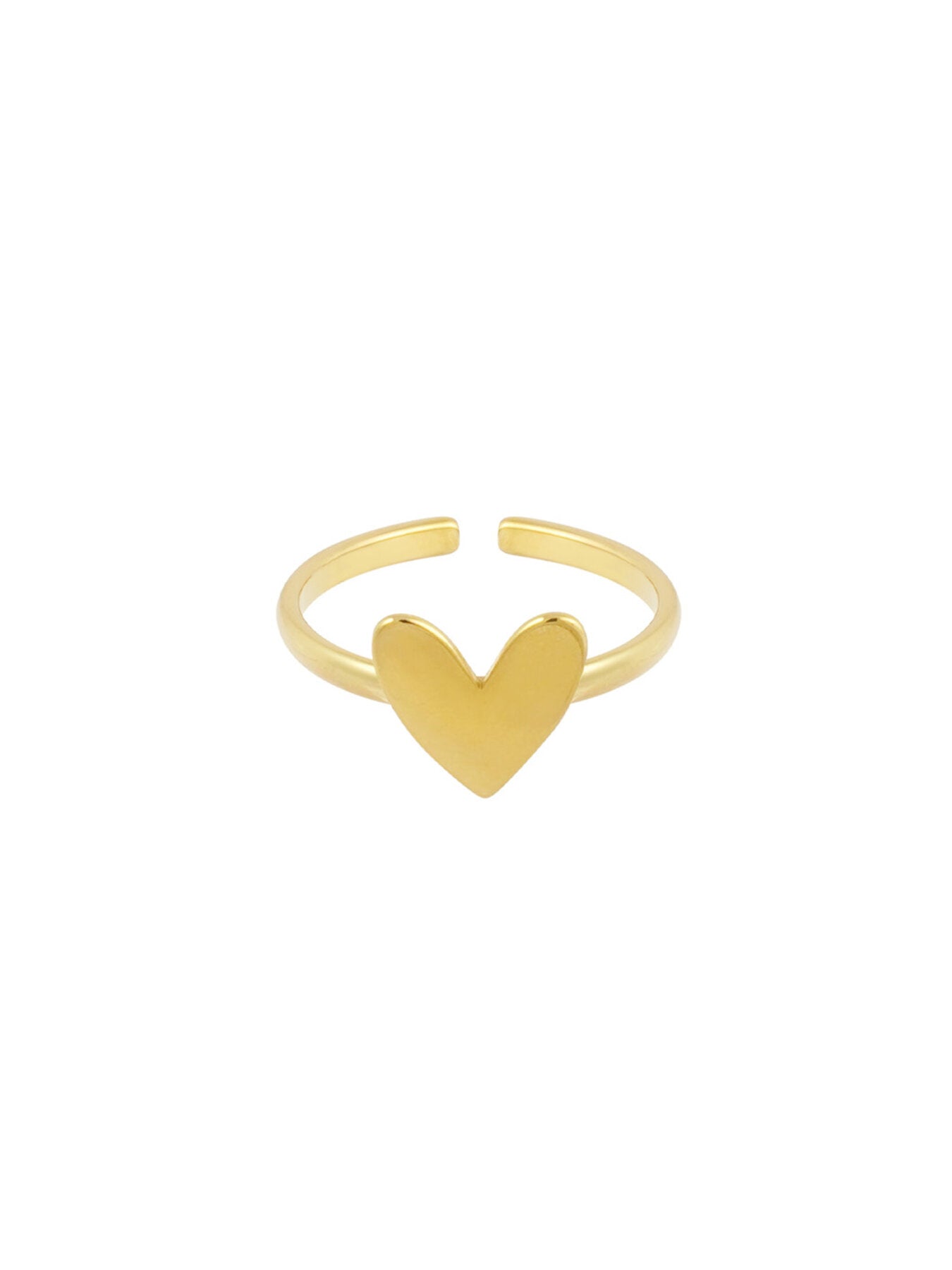 Verstellbarer Herzring "gldBIBBI" in gold