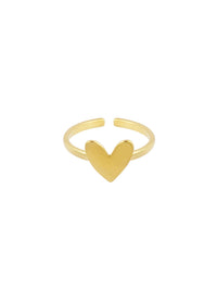 Verstellbarer Herzring "gldBIBBI" in gold