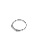 Geometrischer Ring "gldLINI" in silber
