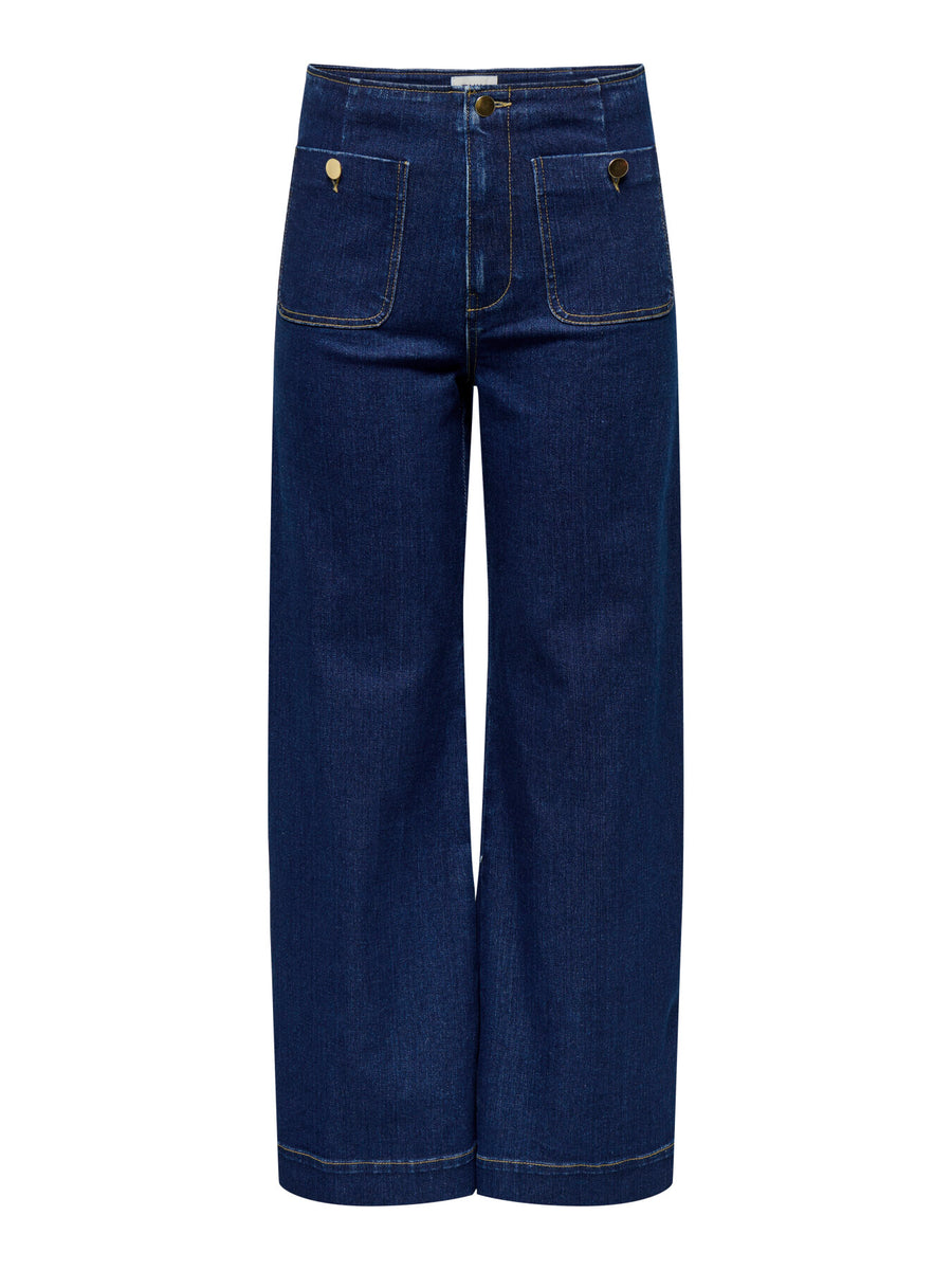 Wide Fit Jeans "gldMADELINE" in dunkelblau