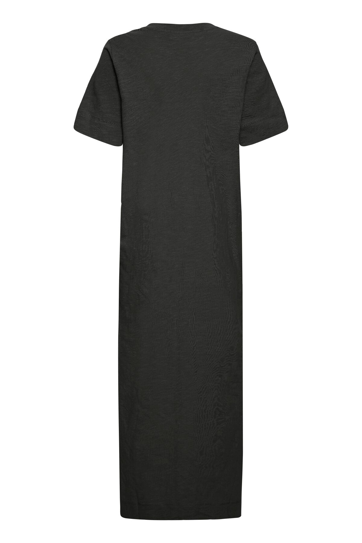 Langes Baumwollkleid "gldOVULA" in Schwarz