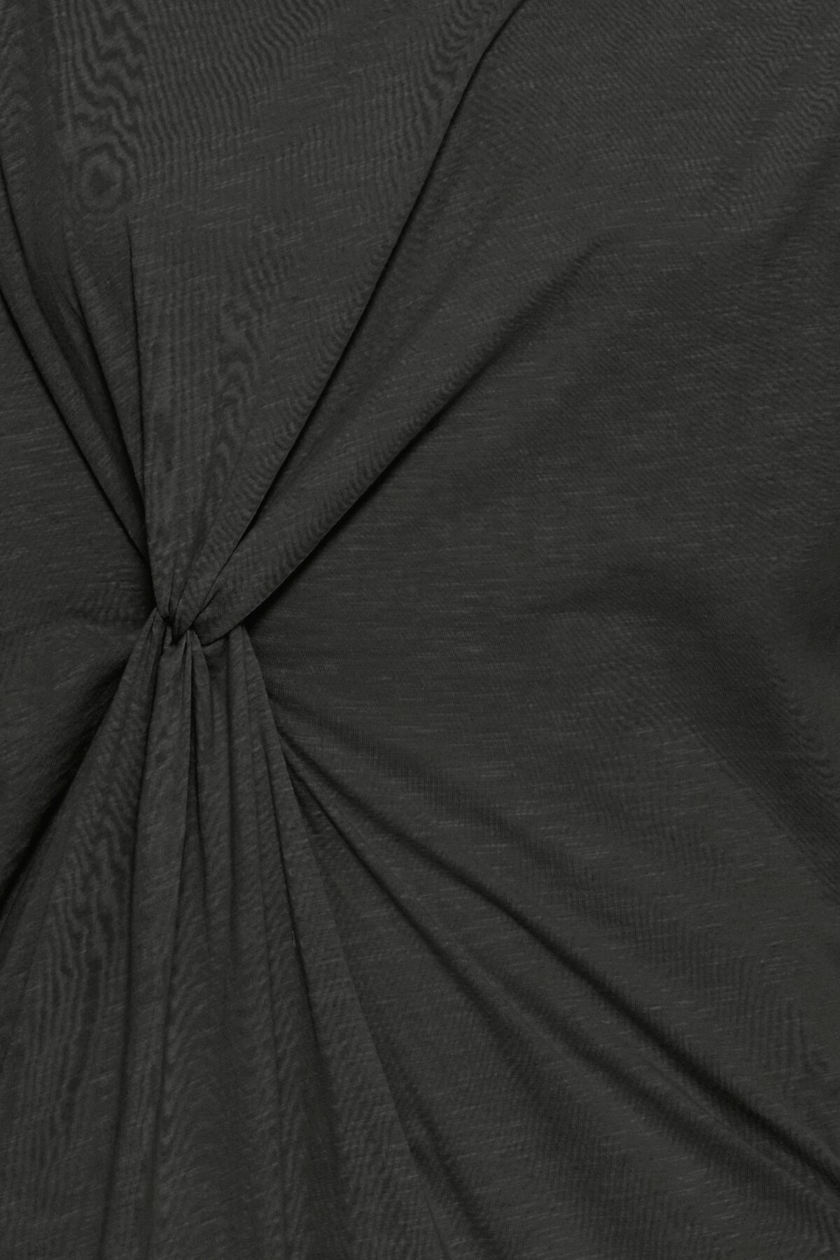 Langes Baumwollkleid "gldOVULA" in Schwarz