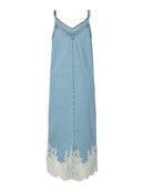 Midi Dress "gldFENI" in light blue denim