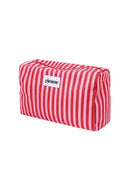 Große Make-up-Bag "gldSTRIPES" in rosa/rot