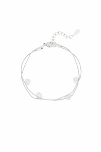 Herzchenarmband "gldTINA" in silber