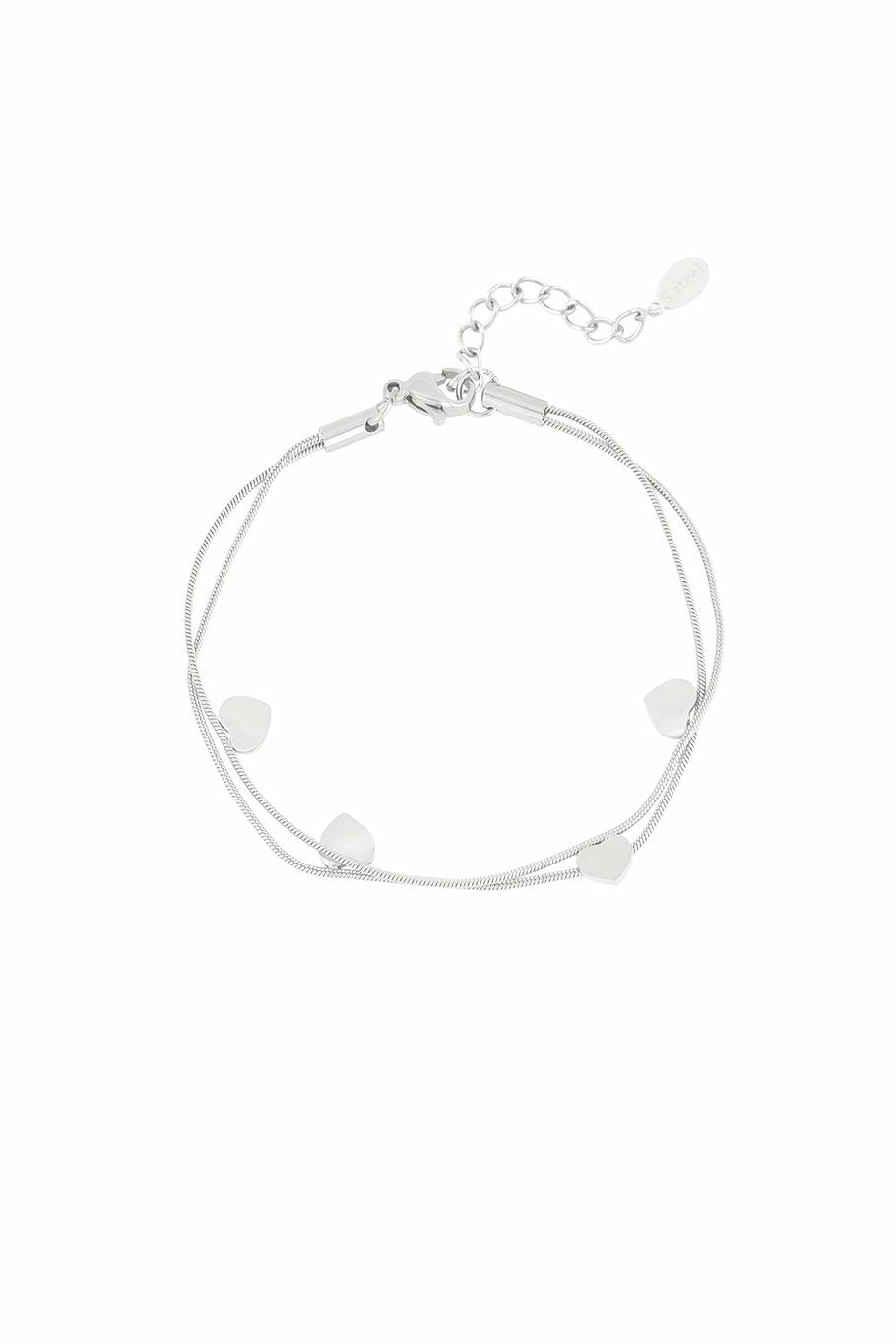 Herzchenarmband "gldTINA" in silber
