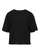 Schwarzes T-Shirt "gldGIMA" aus Bio-Baumwolle
