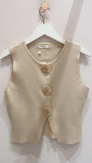 One Size Muscheltop "gldSERENA" in beige