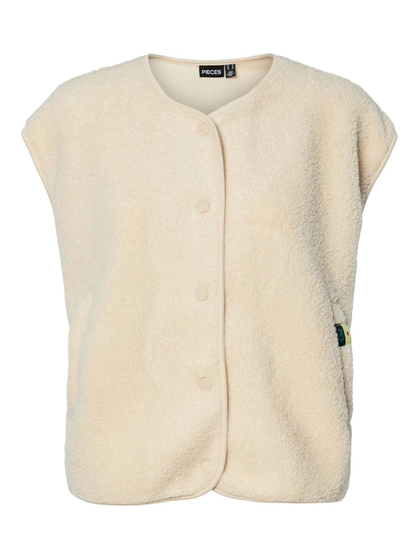 Teddy Weste "gldKATTY" in beige