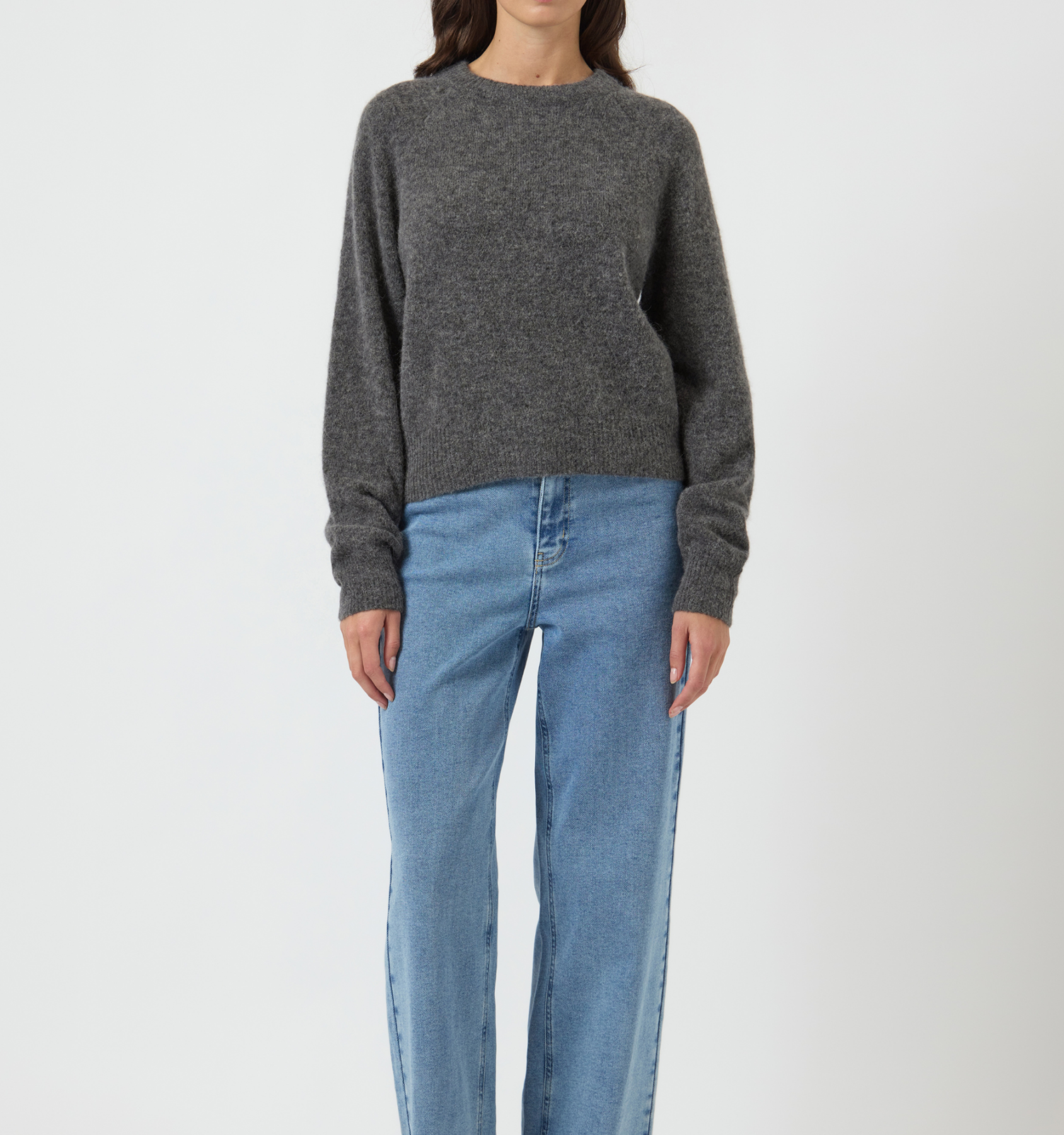 Kuscheliger Pullover "gldJOHI" in grau