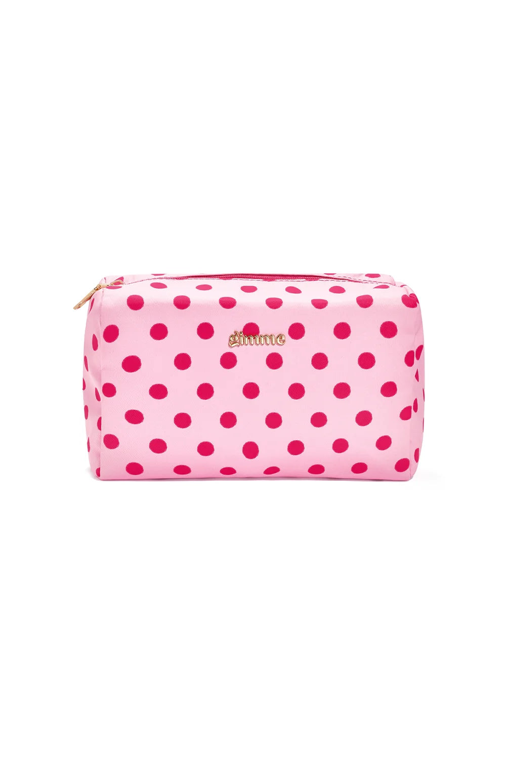 Makeup-Bag "gldLOLA" mit Polka Dots in pink