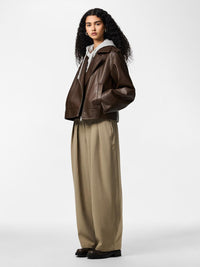 Barrel-Pants "gldOLIVIA" in Greige