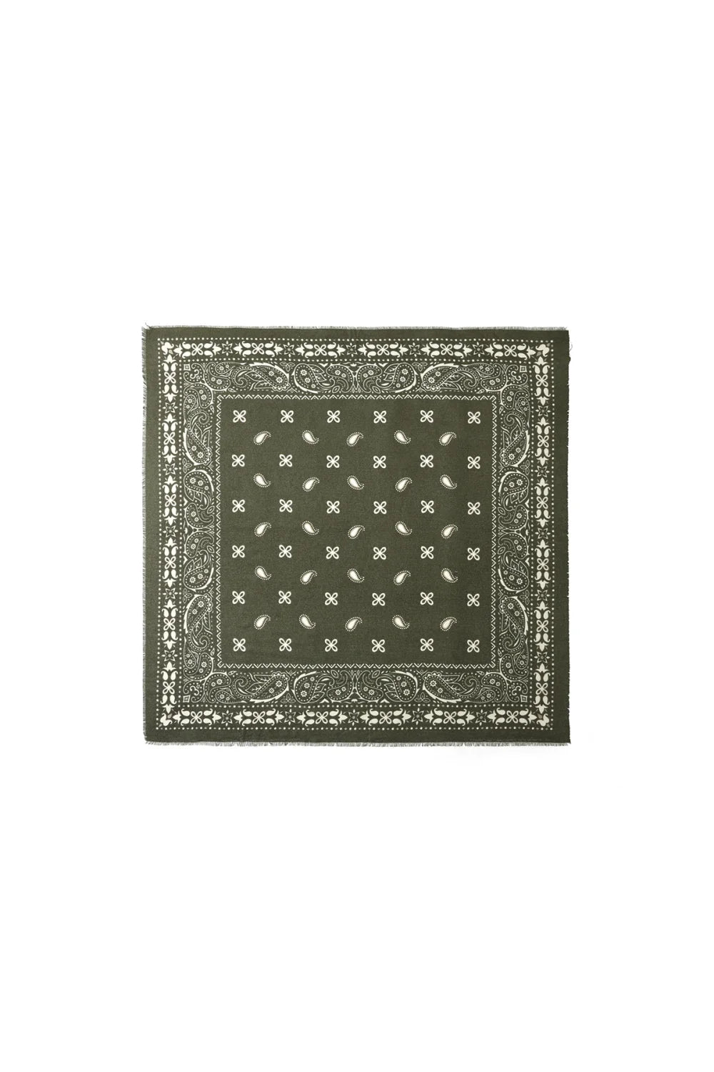 Tuch "gldSINDY" mit Paisley Pattern in dunkelgrün
