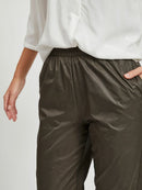 Lässige Hose "gldMIXSA" mit elastischem Bund in khaki