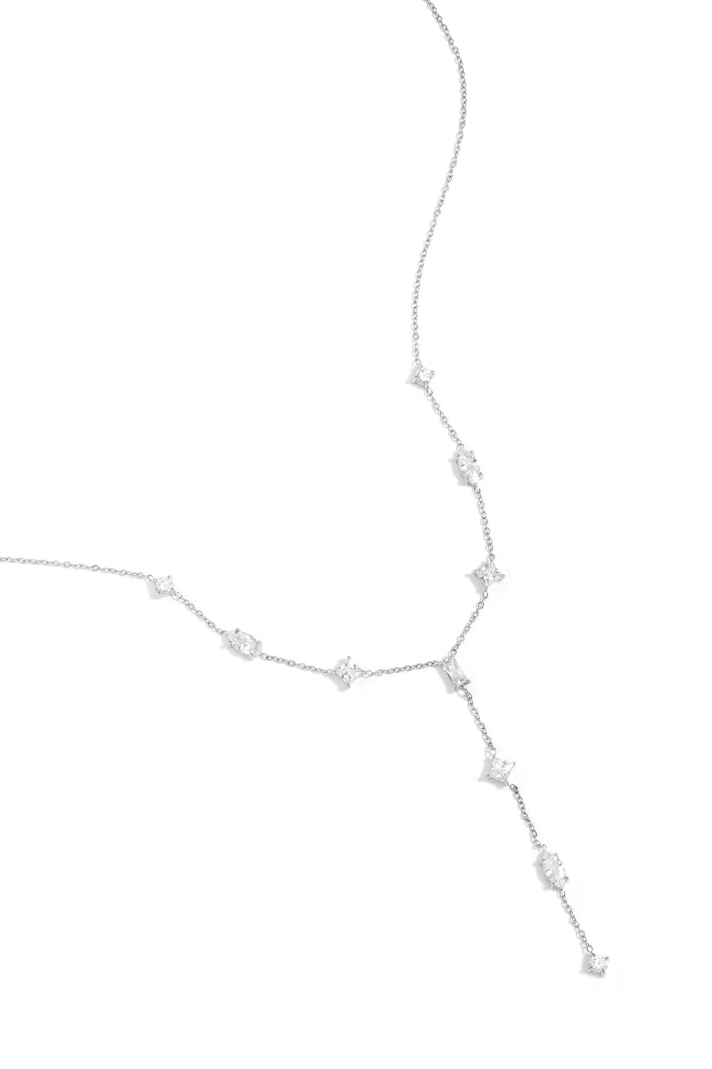 Funkel-Y-Halskette "gldCAMILLA" in silber