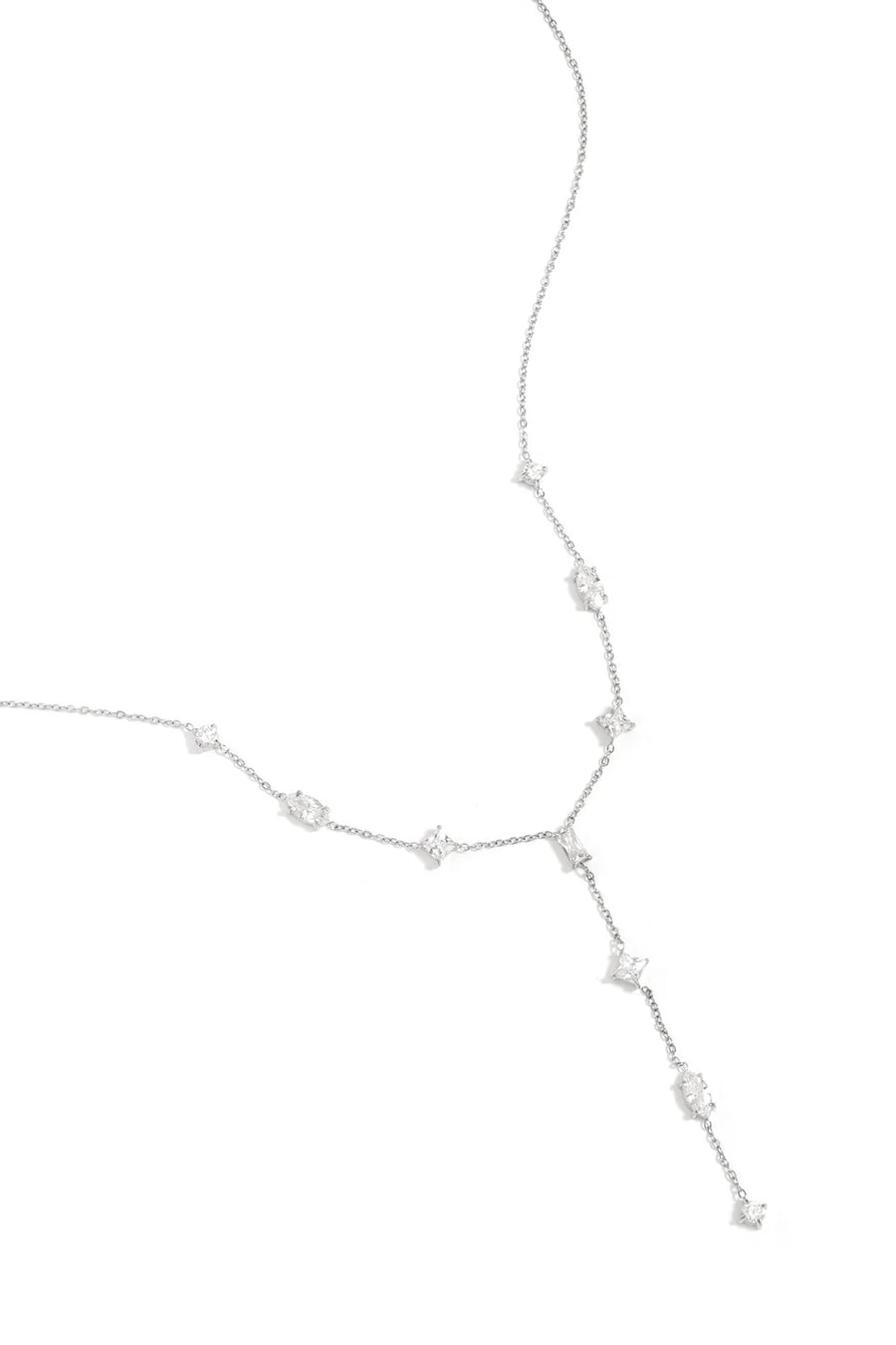 Funkel-Y-Halskette "gldCAMILLA" in silber