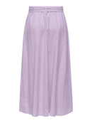 Leinen-Midirock "gldMILAN" in Orchid Petal