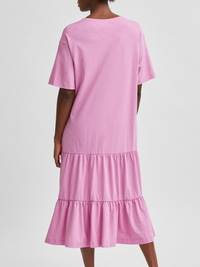 Midi-Kleid "gldREED" mit kurzen Ärmeln