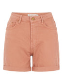 High Waist Mom Shorts "gldLEAH" copper-brown