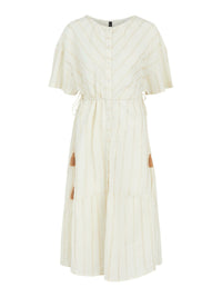Gestreiftes Midikleid "gldFALAK" aus Baumwolle
