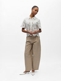 Crop-Top "gldELENA" in White