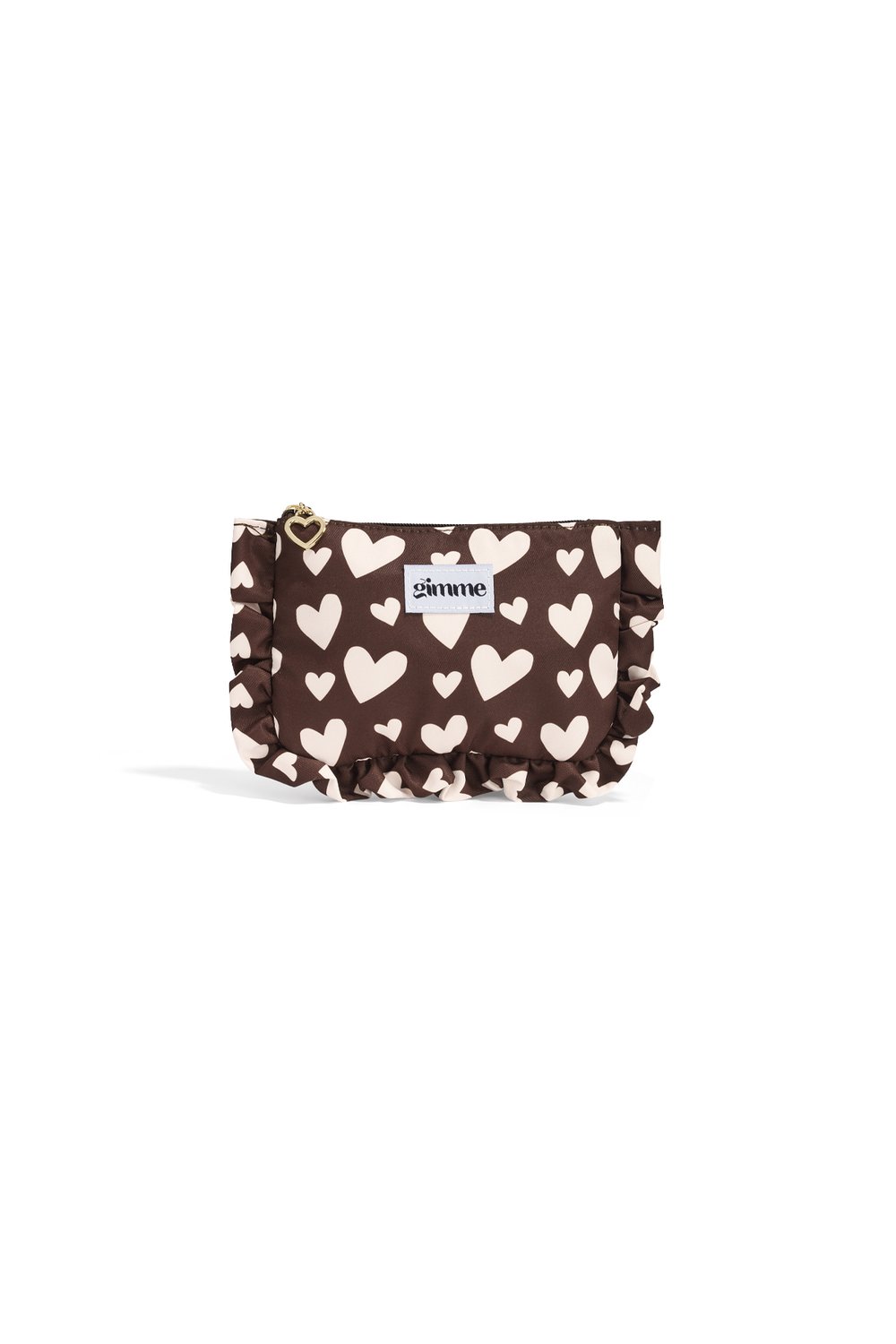 Herzchen-Makeup-Bag "gldVERA" in braun