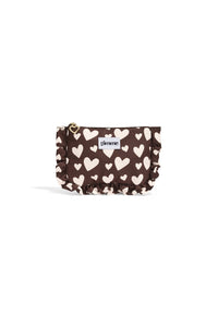 Herzchen-Makeup-Bag "gldVERA" in braun