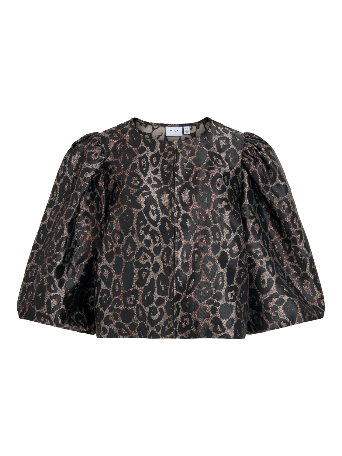 Top "gldNUNA" aus Leomuster in Black Beauty