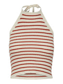 Neckholder-Top "gldPEPERGRINE" aus Rippstrick