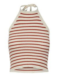 Neckholder-Top "gldPEPERGRINE" aus Rippstrick